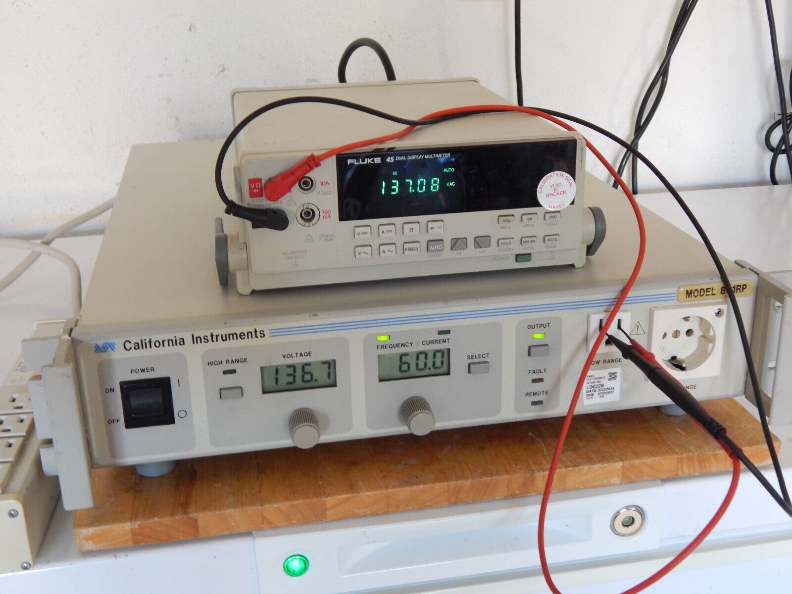 801RP-IF AC Source, 800VA, 0-270V, 45-500Hz, GPIB, 2 in stock 801RP-IF AC Source, 800VA, 0-270V, 45-500Hz, GPIB, 2 in stock